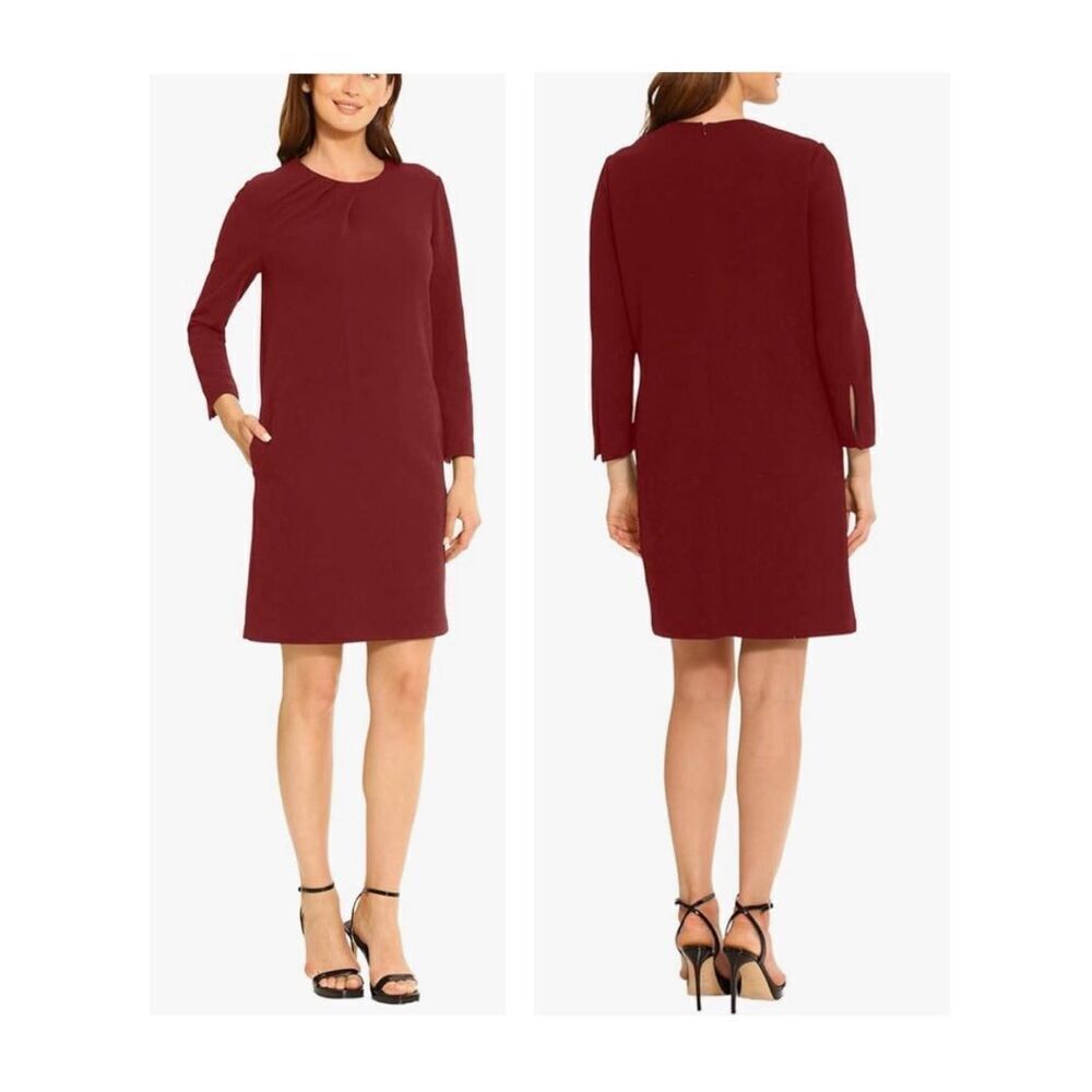 Maggy London Women's Asymmetrical Draped Sheath Dress